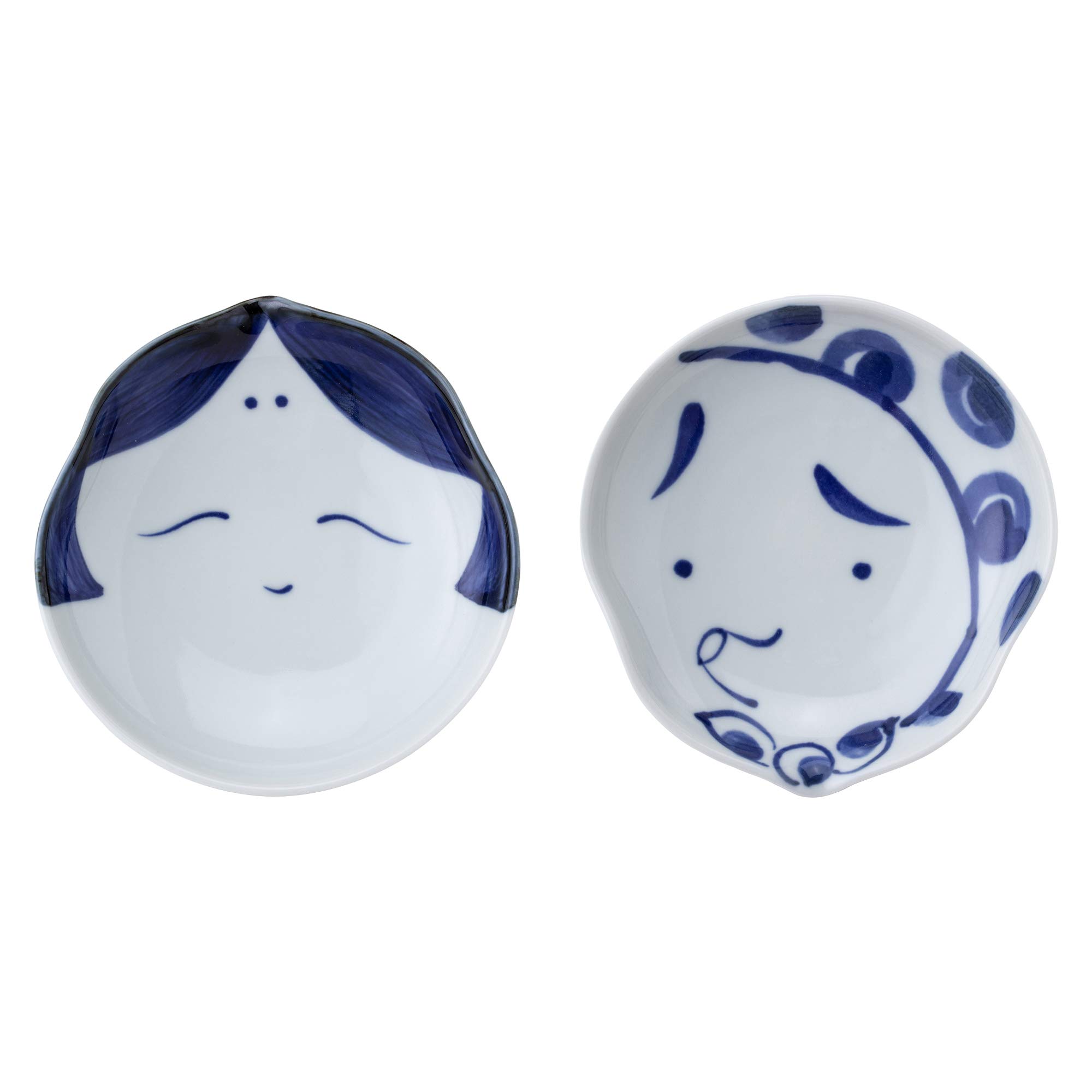 【値下中】美品☆有田焼おかめひょっとこペア灰皿　香炉 値下中】美品☆有田焼おかめひょっとこペア灰皿 香炉 有田焼 十六角